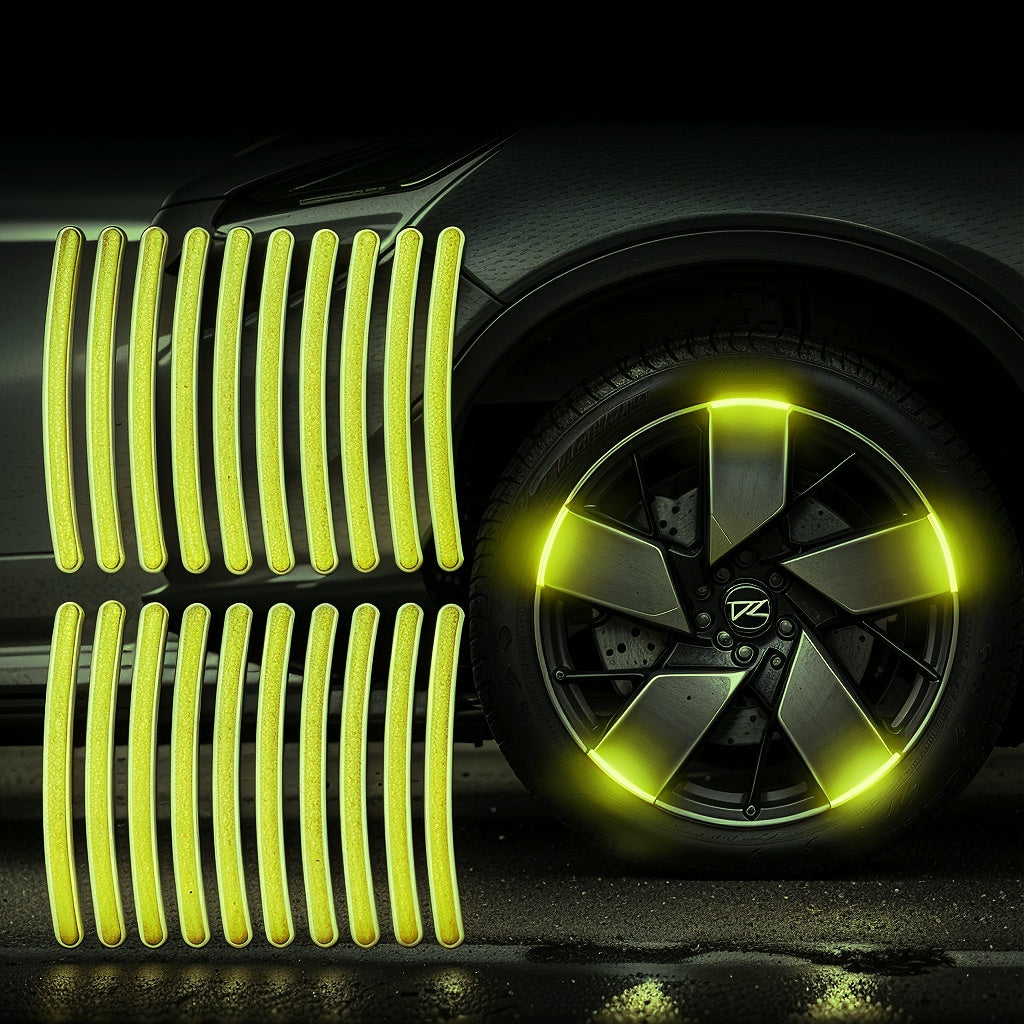 Reflective Wheel Rim Stickers – Safety & Style for Your Car